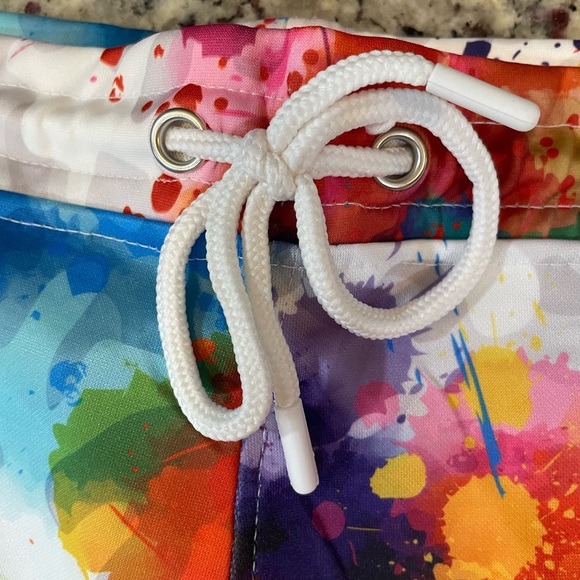 Fresh Men's Athletic Shorts - Multicolor Splash - Picture 3 of 5